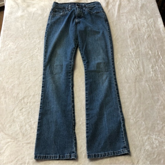 Ikeda 700 Series Denim High Rise Straight Leg Medium Wash Jeans Size 28 - Picture 2 of 12